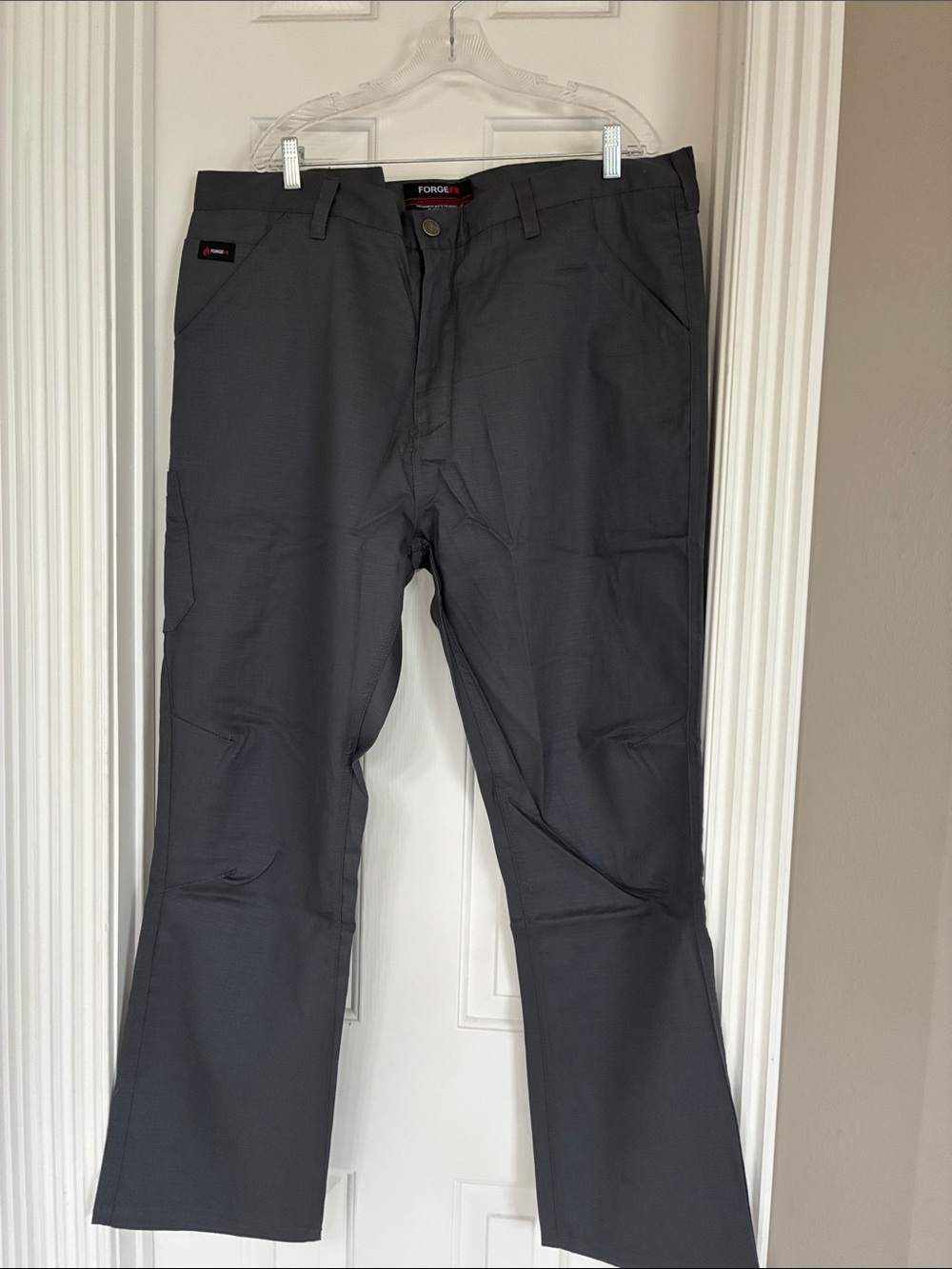 Forge FR Men’s Charcoal Fire Resistant Cargo Pants — Utility Work Trousers
